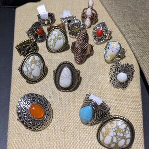 14 NWT Paparazzi Rings Jewelry Lot